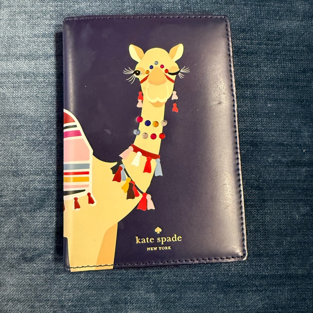 Kate Spade Kids Camel Passport Holder - Purple and Multicolor